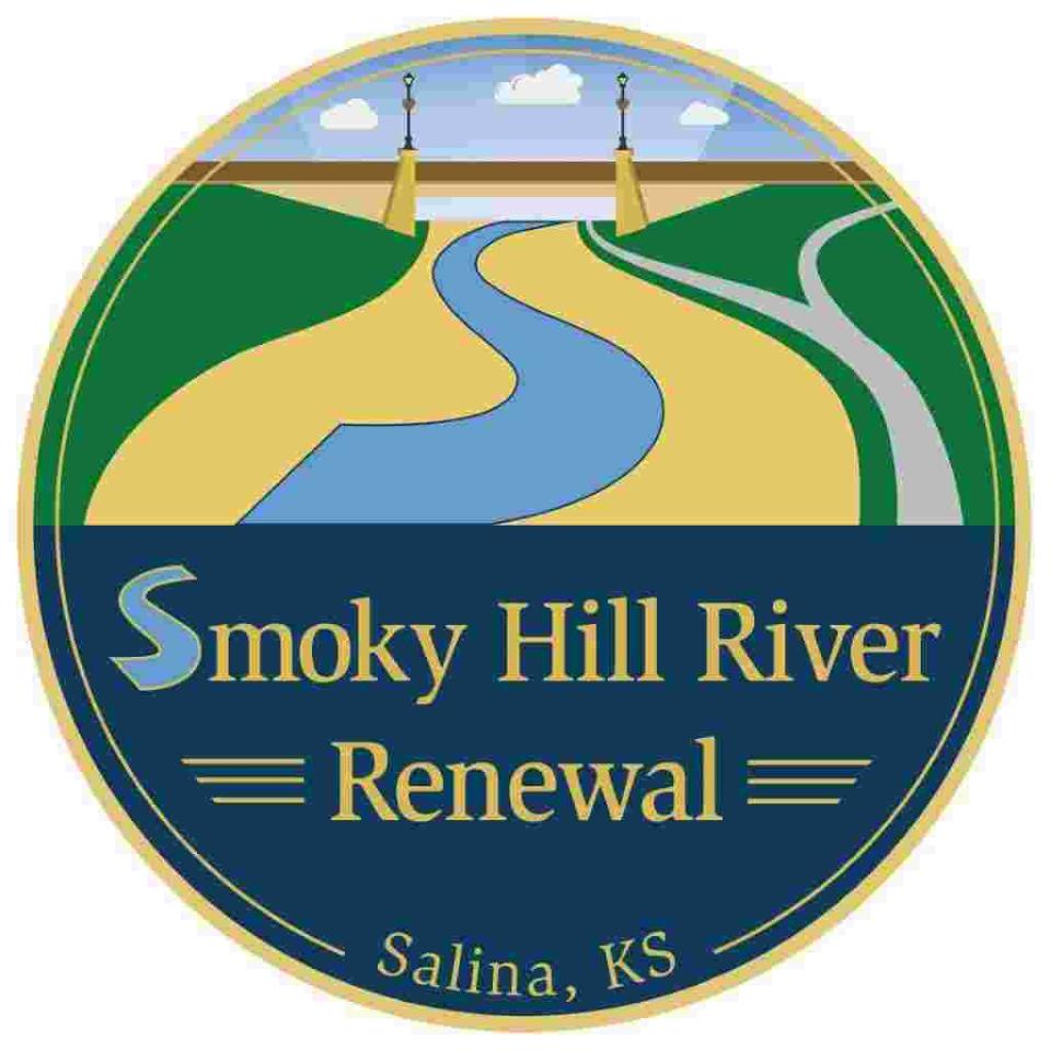 The City of Salina's logo for the Smoky Hill River Renewal Project. The city has reached a crucial point as the project is still in its early stages.