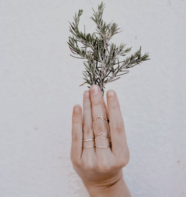 Rosemary may be better suited for your spice rack than your scalp.<p><a href="https://unsplash.com/photos/Rp-pApNQrSs" rel="nofollow noopener" target="_blank" data-ylk="slk:Content Pixie/UnSplash;elm:context_link;itc:0;sec:content-canvas" class="link ">Content Pixie/UnSplash</a></p>