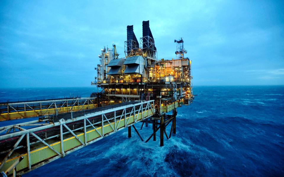 A BP rig in the North Sea around 100 miles east of Aberdeen, Scotland - ANDY BUCHANAN/POOL/AFP via Getty Images