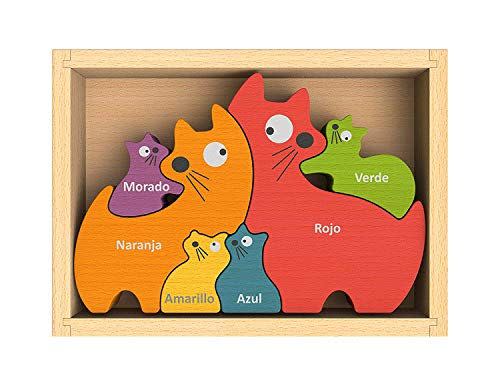 28) Cat Family Color Names Puzzle