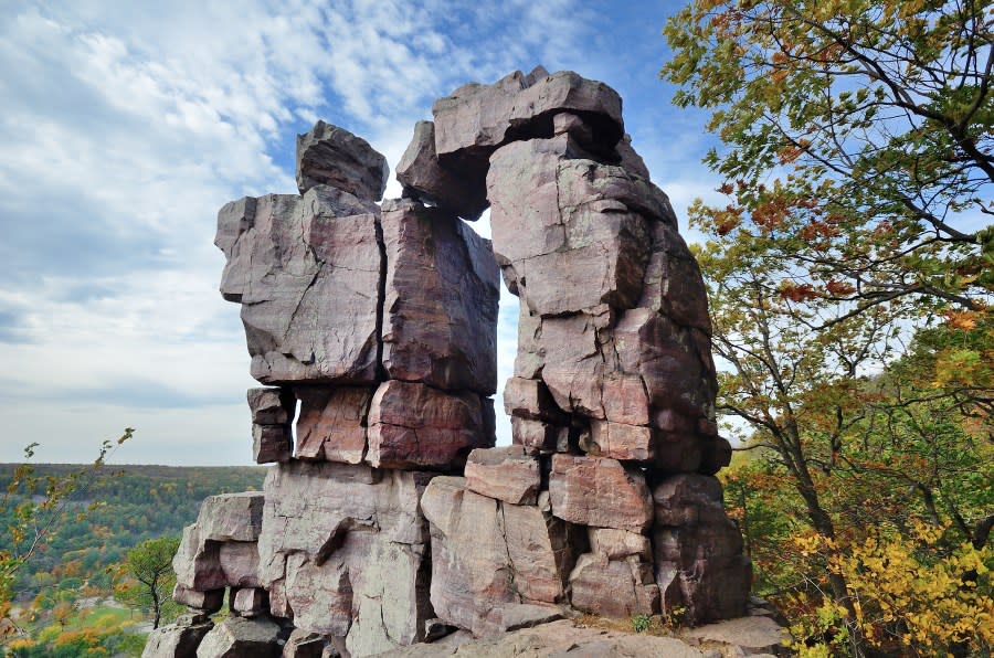 Devils Doorway at Devil’s Lake State Park near Baraboo, Wisconsin (Getty)