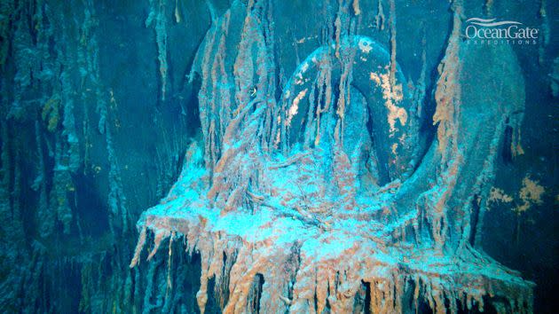 Titanic's anchor (Photo: OceanGate Expeditions)
