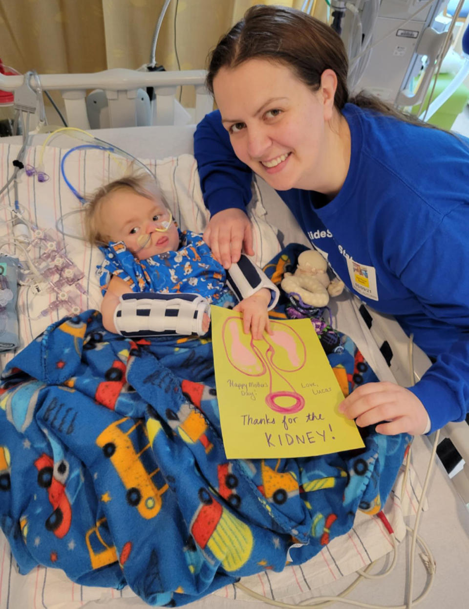 <p>Minnesota mom Autumn Wiste donated one of her kidneys in May to her youngest son, Lucas, then 13 months and born with renal failure from a rare birth defect that kept him on dialysis 12 hours a day.</p> <p>"I know most moms would do [what Autumn did], but it's just so special," Autumn's husband, Josh, <a href="https://minnesota.cbslocal.com/2021/05/09/plymouth-mom-donates-kidney-to-infant-son-with-rare-defect-its-just-so-special/" rel="nofollow noopener" target="_blank" data-ylk="slk:tells WCCO;elm:context_link;itc:0;sec:content-canvas" class="link ">tells WCCO</a>. </p> <p>Added Autumn, 34: "The fact that he's in our family, it just means so much to us. He's such a happy little guy, and through all this ... he's just smiling."</p>