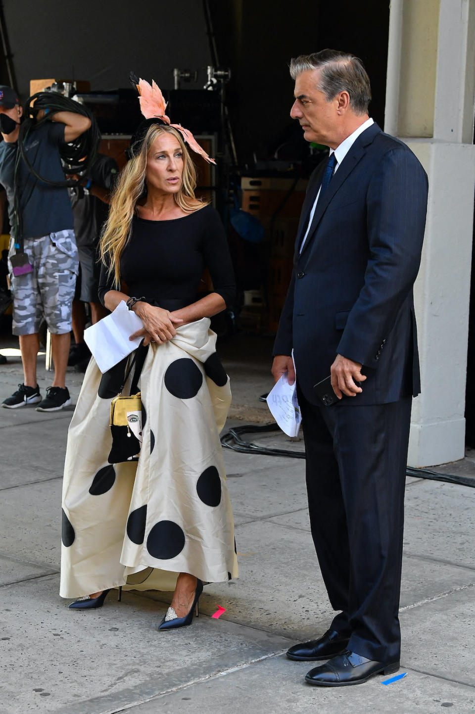 Sarah Jessica Parker et Chris Noth sur le tournage de « And Just Like That »