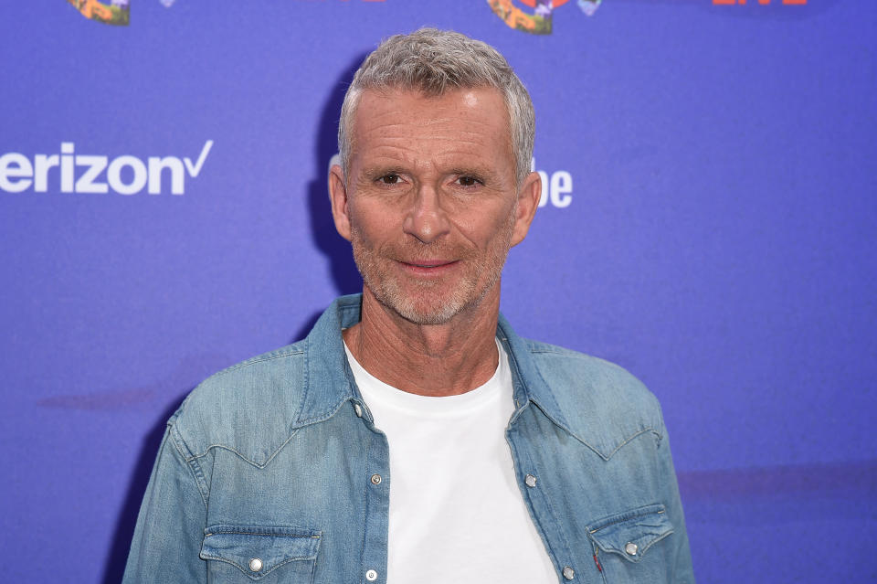 PARIS, FRANCE - SEPTEMBER 25: Denis Brogniart presents on stage during Global Citizen Live on September 25, 2021 in Paris, France. (Photo by Dominique Charriau/Getty Images For Global Citizen)