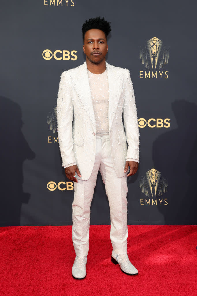 Leslie Odom Jr. attends the 73rd Primetime Emmy Awards on Sept. 19 at L.A. LIVE in Los Angeles. (Photo: Rich Fury/Getty Images)
