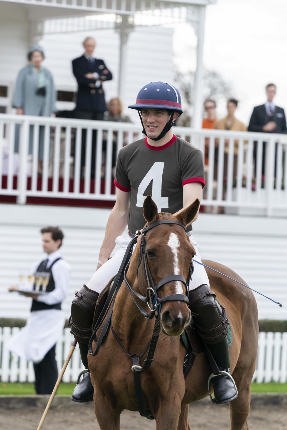 Josh O'Connor as the queen's oldest son, Prince Charles.