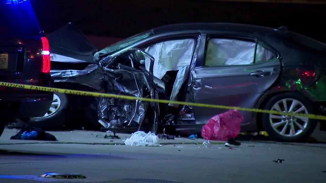 <div>Scene of crash near 27th and St. Paul</div>