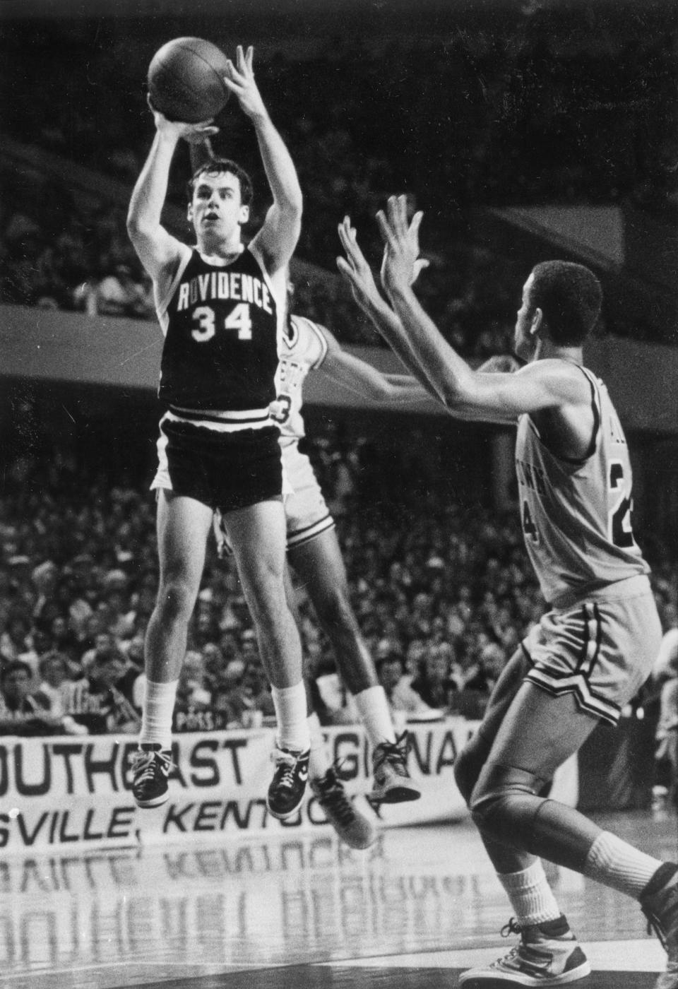 PC's Billy Donovan in action at the Providence Civic Center in 1987.