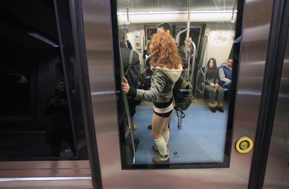 No Pants Subway Ride