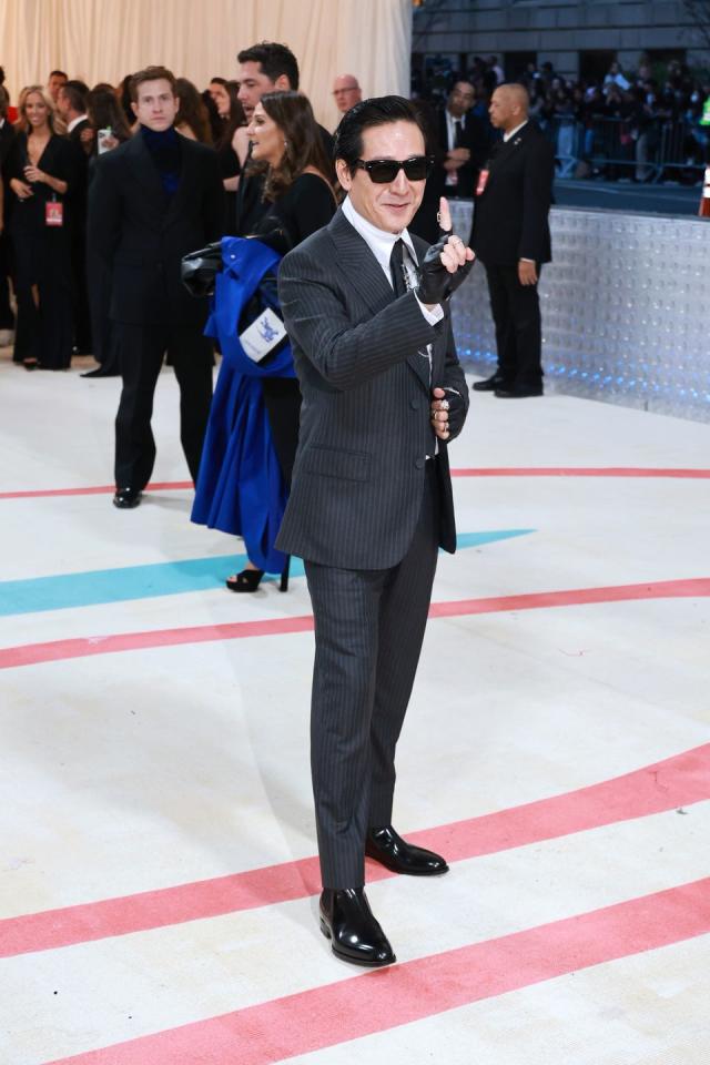 New York, USA. 01st May, 2023. Jackson Wang on the red carpet during The  2023 Met Gala honoring Karl Lagerfeld, A Line of Beauty, held at the  Metropolitan Museum of Art in