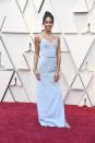 <p>The “BlacKkKlansman” actress looked beautiful in a blue gown by Louis Vuitton. <em>[Photo: Getty]</em> </p>