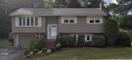 This single-family house at 29 Rockland Drive in Brockton sold for $600,000 on Nov. 16, 2022. (Google Maps, 2019).