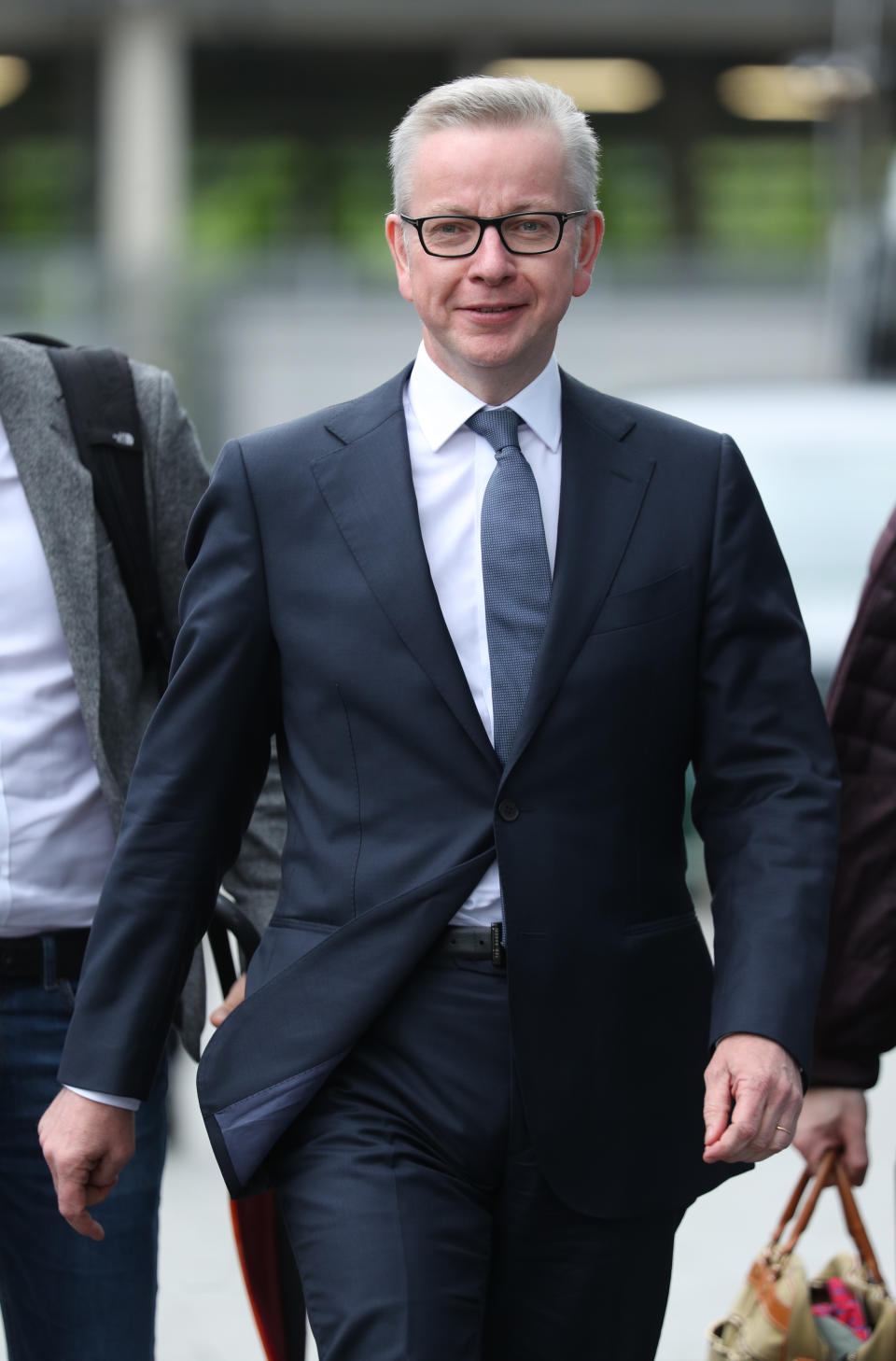 Conservative party leadership contender Michael Gove arrives at Here East studios in Stratford, east London, ahead of the live television debate for the candidates for leadership of the Conservative party, hosted by Channel 4.