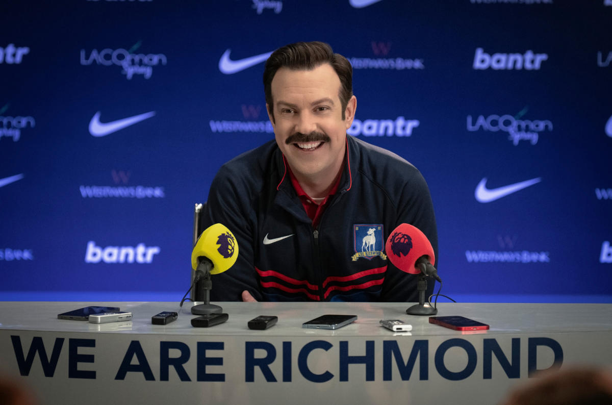 Barbie Signature Doll, Ted Lasso Wearing Iconic Blue AFC Richmond Tracksuit  with Aviators, Collectible with Displayable Packaging