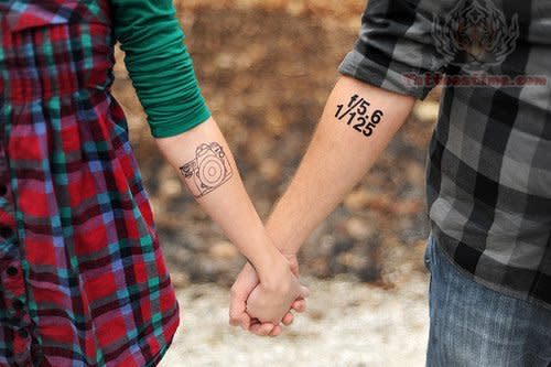 33 Matching Tattoos For Couples Who Are in It to Win It: Heart and Wings | Matching  tattoo, Matching couple tattoos, Matching tattoos