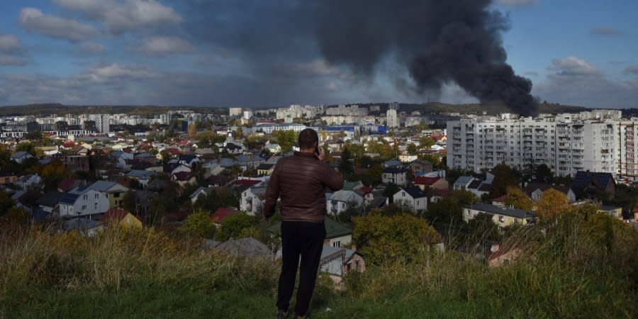 Consequences of rocket attacks in Lviv, October 10, 2022