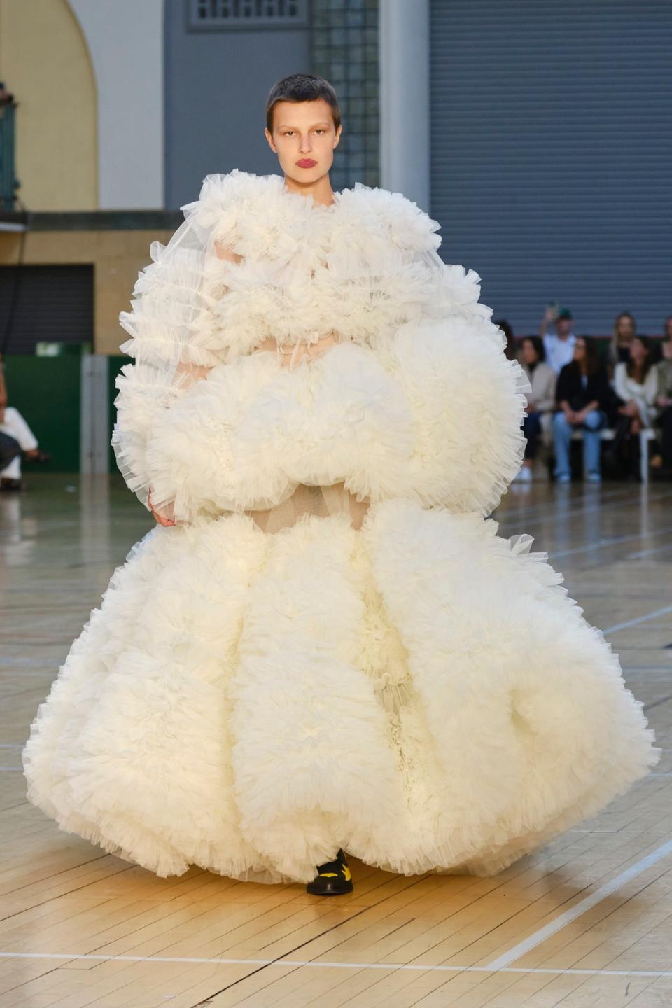 All white on the night: The Goddard gown that stole the show in London last week (Ben Broomfield @photobenphoto)