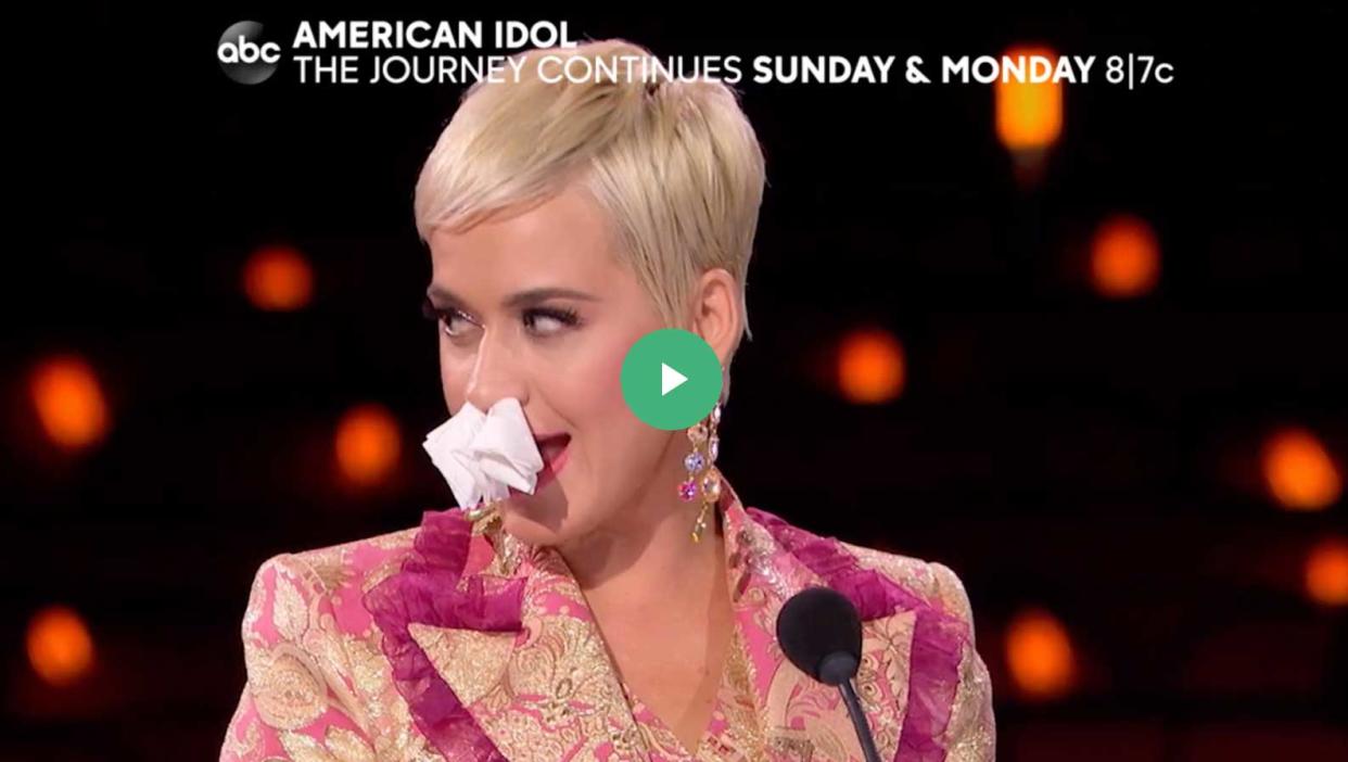 Katy Perry judges American Idol with stinky cold as cohosts Lionel Ritchie and Luke Bryan make fun