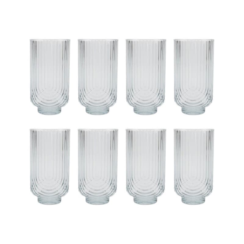 Better Homes & Garden 8-Pack Tritan 21-Ounce Ribbed Arch Tumbler Set