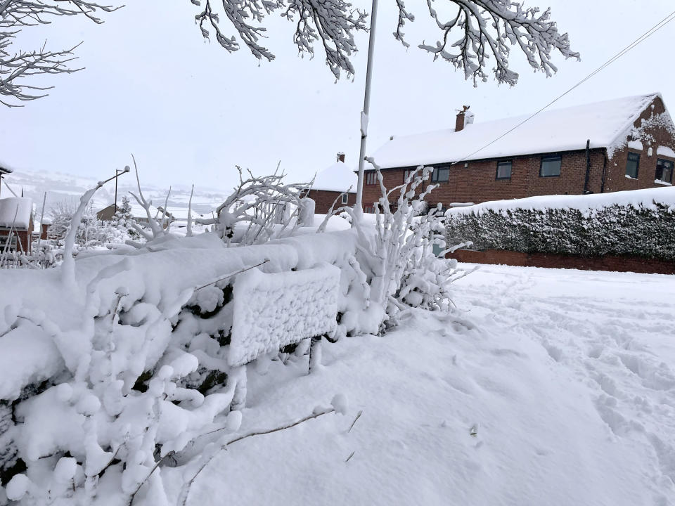 Storm Larisa battered parts of the UK, with gales and blizzards causing significant disruption. (PA)