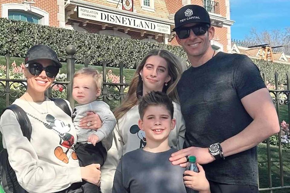 <p>Heather Rae El Moussa/Instagram</p> Heather Rae and Tarek El Moussa at Disneyland with son Tristan and Tarek