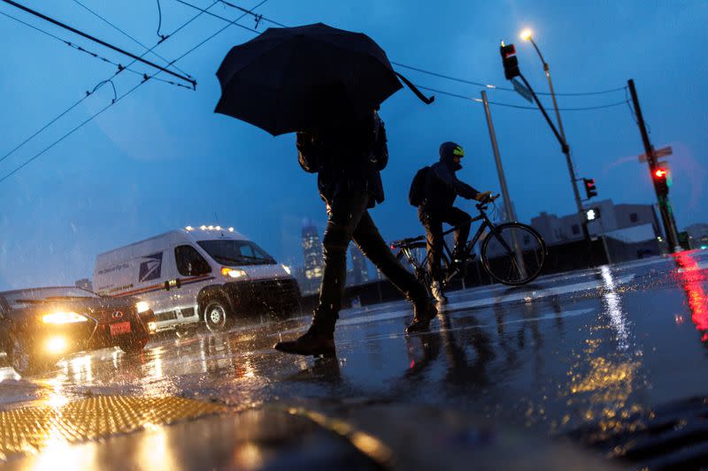 Rainstorms approach northern California