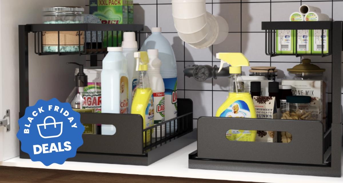 This 'perfect' under-sink organizer is 20% off at  for Black Friday