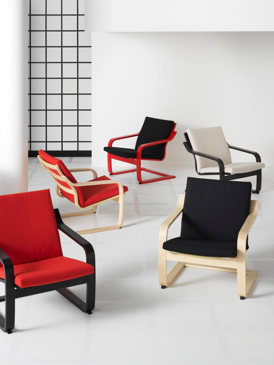 ikea poang chair, nytillverkad v collection