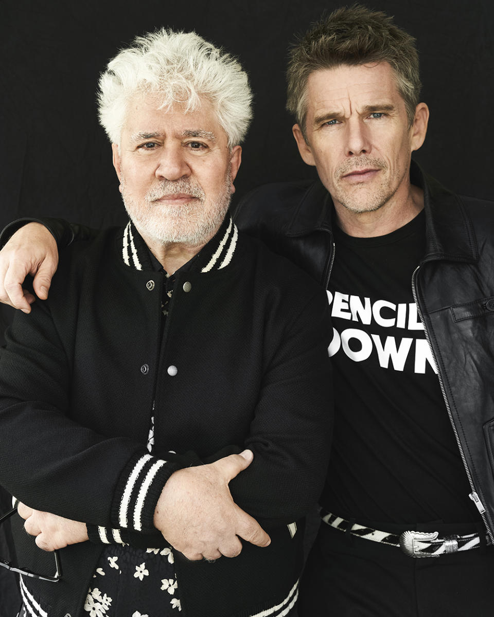 Pedro Almodovar and Ethan Hawke