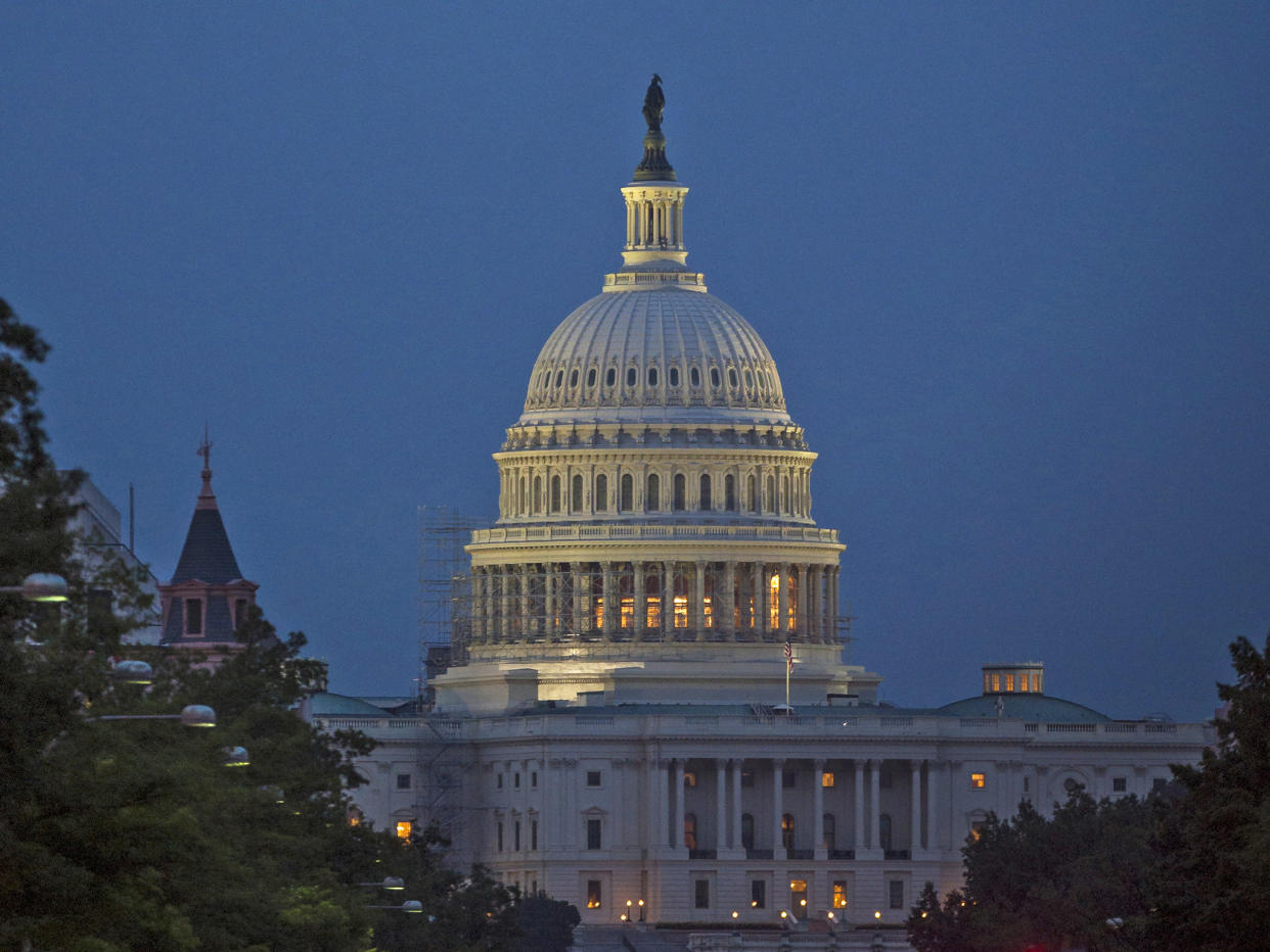 The US Capitol building in Washington, DC: Nasa/Getty Images