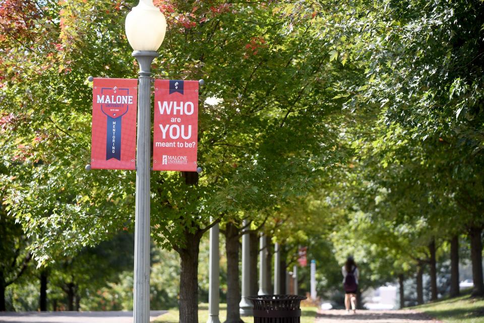 A warm fall day at Malone University in Canton. Wednesday, Oct. 4, 2024