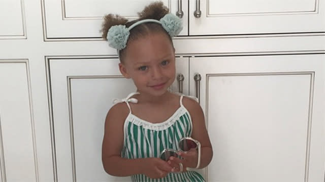 When we grow up, we want to be Riley Curry. The adorable tot -- daughter of Golden State Warriors guard Stephen Curry -- turned three today, and her mom Ayesha Curry posted the most adorable Instagram ever of little Riley dancing up a storm. <strong>WATCH: Riley Curry is the Best Part of Nickelodeon’s Kids’ Choice Awards</strong> "This is 3!!!" Ayesha wrote on July 19. "Happy birthday baby girl! Never a dull moment. You light up our lives and keep us on our toes. Mommy and daddy love you so much. Let's celebrate!" And celebrate they did! We mean, seriously, this face: Is she not the cutest? <strong>NEWS: Stephen & Ayesha Curry Welcome Baby No. 2!</strong> Riley has become a star in her own right ever since she stole the show from her dad during the NBA playoffs, which included this amazeballs victory dance: It's been a major month for the Curry family, as they welcomed a second daughter, Ryan Carson, on July 10. Watch Riley steal the spotlight from her dad -- again! -- at the Kids' Choice Awards earlier this week: