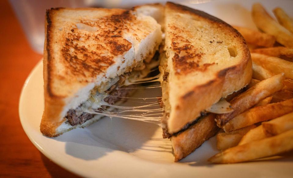 <p><strong>Patty Melt</strong></p><p>While the Patty Melt was created in California, some of the best in class is in Nevada. After an intoxicating, all night out with no sleep in Sin City, sometimes a Patty Melt is exactly what you need. Ease your hangover at <a href="https://freddysusa.com/" rel="nofollow noopener" target="_blank" data-ylk="slk:Freddy’s Frozen Custard & Steakburgers;elm:context_link;itc:0;sec:content-canvas" class="link ">Freddy’s Frozen Custard & Steakburgers</a>. There’s many variations and toppings from different types of cheese (we love muenster) to caramelized onions and tomatoes. </p>