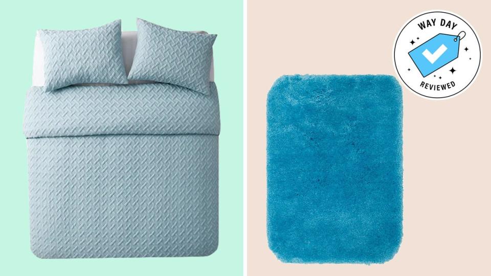 Stay dry and cozy with these Way Day deals on essentials for your bathroom and bedroom.