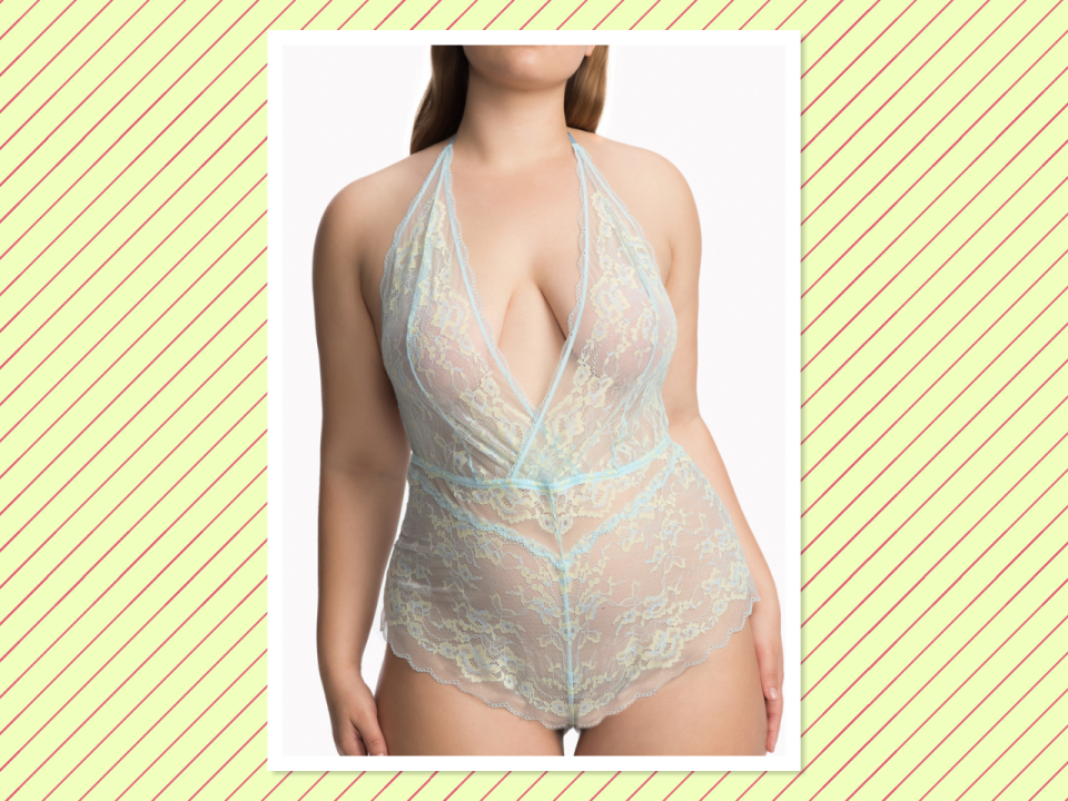 <p>Savage x Fenty lace teddy, $69, <a rel="nofollow noopener" href="https://www.savagex.com/products/6632398" target="_blank" data-ylk="slk:savagex.com;elm:context_link;itc:0;sec:content-canvas" class="link ">savagex.com</a> </p>