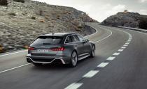 <p>The new RS6, which sits at the top of the A6 range, is based on the C8-generation Audi A6. <a href="https://www.caranddriver.com/reviews/a23067459/2019-audi-a6-avant-wagon-european-review/" rel="nofollow noopener" target="_blank" data-ylk="slk:The Avant wagon variant;elm:context_link;itc:0;sec:content-canvas" class="link ">The Avant wagon variant</a> is sold elsewhere but has not been available in the U.S. for years.</p>