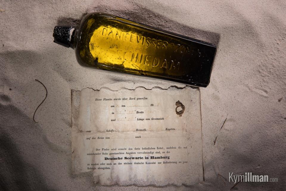 The bottle and its contents were discovered in January (Picture: KymIllman.com)