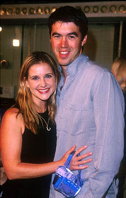 Kellie Martin and her fella at the Mann Village Theater premiere of Warner Brothers' Three Kings