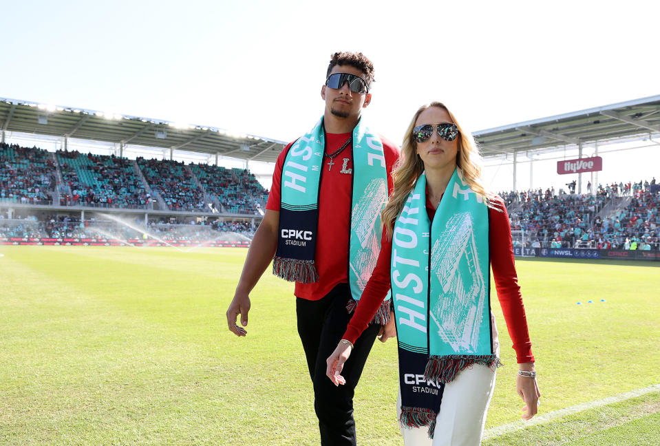 Patrick Mahomes and Brittany Mahomes