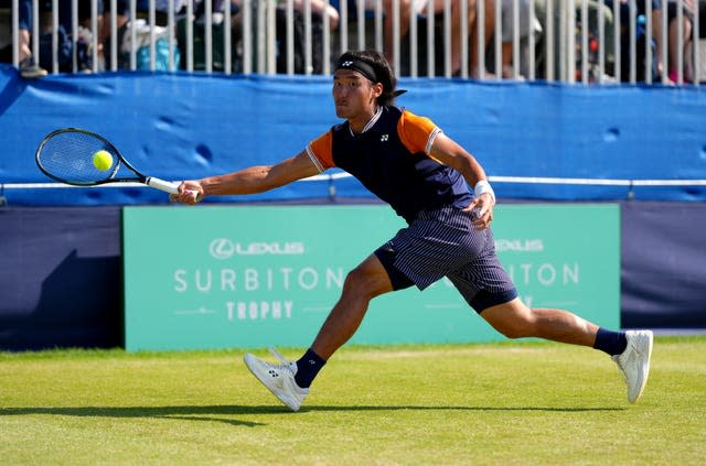 Bu Yunchaokete in action  against at Surbiton