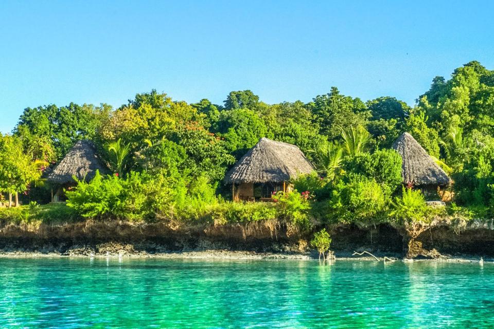 bungalow villas at the The Sands At Chale Island in Kenya