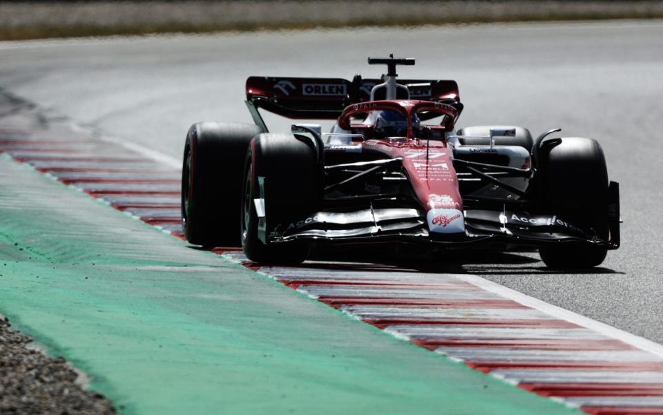 Valtteri Bottas of Finland driving the (77) Alfa Romeo F1 C42 Ferrari on track during qualifying ahead of the F1 Grand Prix of Spain at Circuit de Barcelona-Catalunya on May 21, 2022 in Barcelona, Spain - Bryn Lennon - Formula 1/Formula 1 via Getty Images