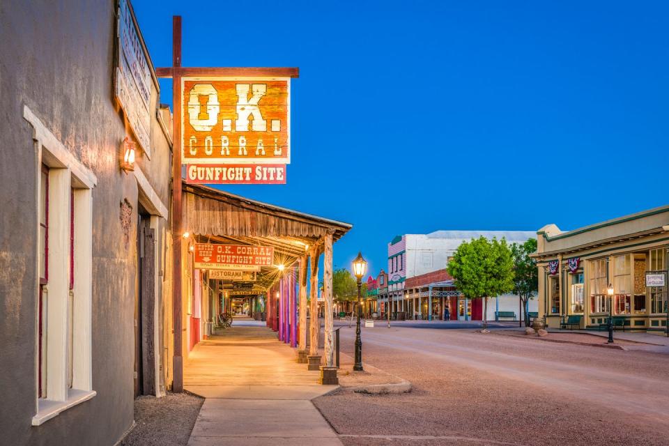 <p>Known for its Wild West history, Tombstone has a dark, storied past, and this 90-minute adventure will teach you all about the city's murderers, ghosts, and demonic entities with plenty of stops along the way. </p><p><a class="link " href="https://go.redirectingat.com?id=74968X1596630&url=https%3A%2F%2Fwww.tripadvisor.com%2FAttractionProductReview-g31381-d22974794-The_Bullets_and_Bordellos_Ghost_Tour_in_Tombstone-Tombstone_Arizona.html&sref=https%3A%2F%2Fwww.redbookmag.com%2Flife%2Fg37623207%2Fghost-tours-near-me%2F" rel="nofollow noopener" target="_blank" data-ylk="slk:LEARN MORE;elm:context_link;itc:0;sec:content-canvas">LEARN MORE</a></p>