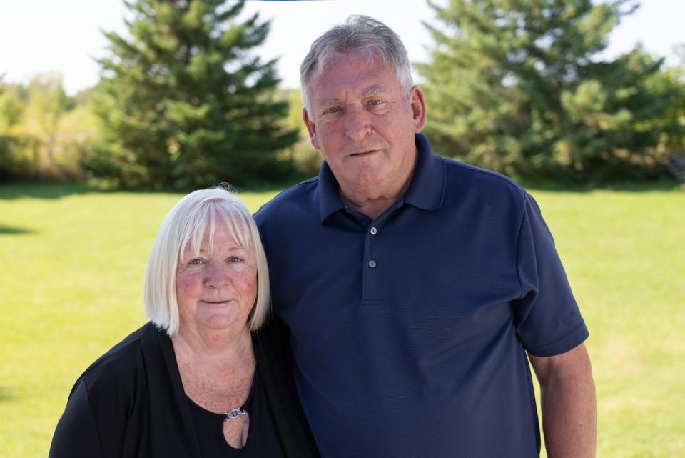 Cameron, Ont., residents Margaret and Robert Carroll are concerned about the impact a proposed golf course resort and seasonal housing development will have on their community. (Laura Pederson/CBC - image credit)