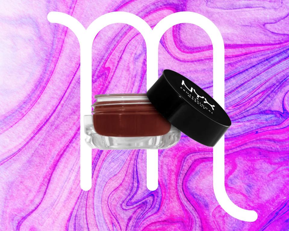 <h1 class="title">Scorpio: Nyx Glazed and Confused Eye Gloss in Bad Blood</h1><cite class="credit">Courtesy of brand / Allure: Rosemary Donahue</cite>