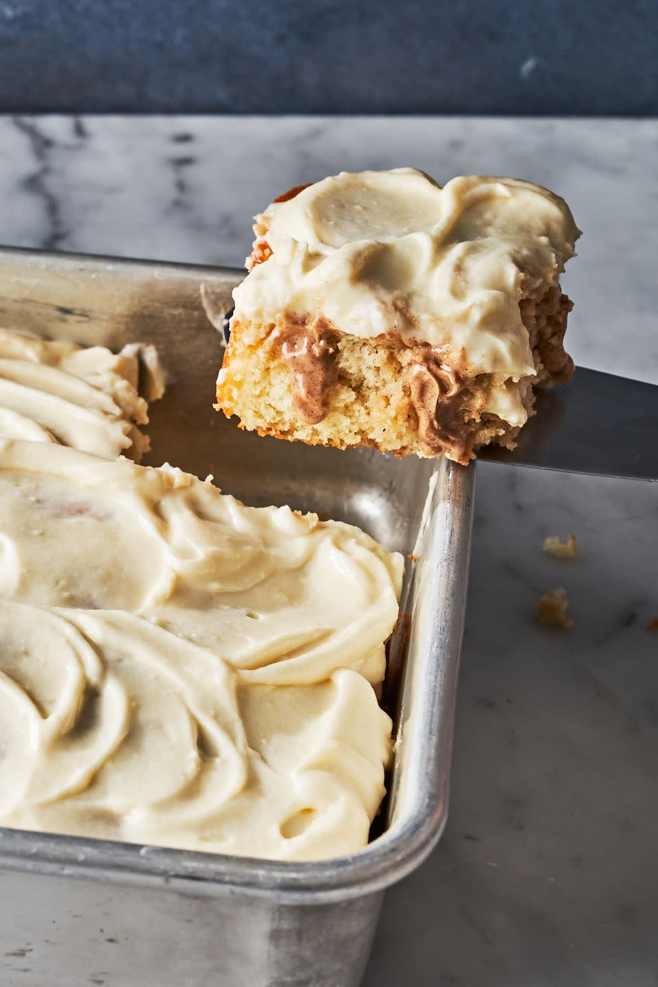 Cinnamon Roll Poke Cake