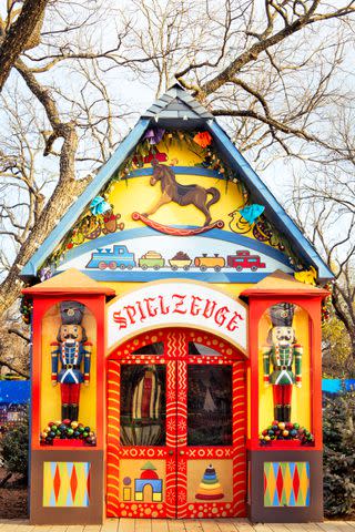 <p>Gabriela Herman</p> It features a Christmas Village that’s captivating for kids.