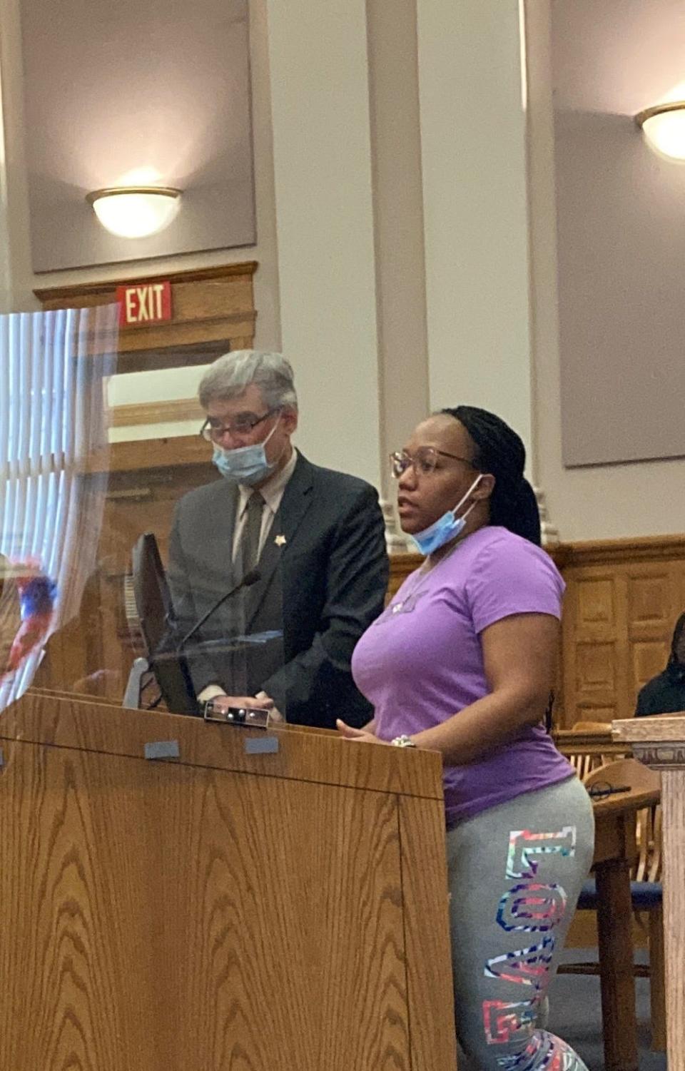 Corwin Spicer was the oldest of eight siblings. His sister, Monica Upshaw, spoke on the family's behalf Friday during a hearing Stark County Common Pleas Court for Spicer's killer.