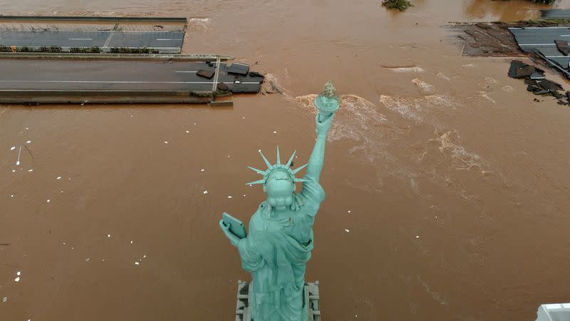 Flooding due to heavy rains in Rio Grande do Sul in Brazil